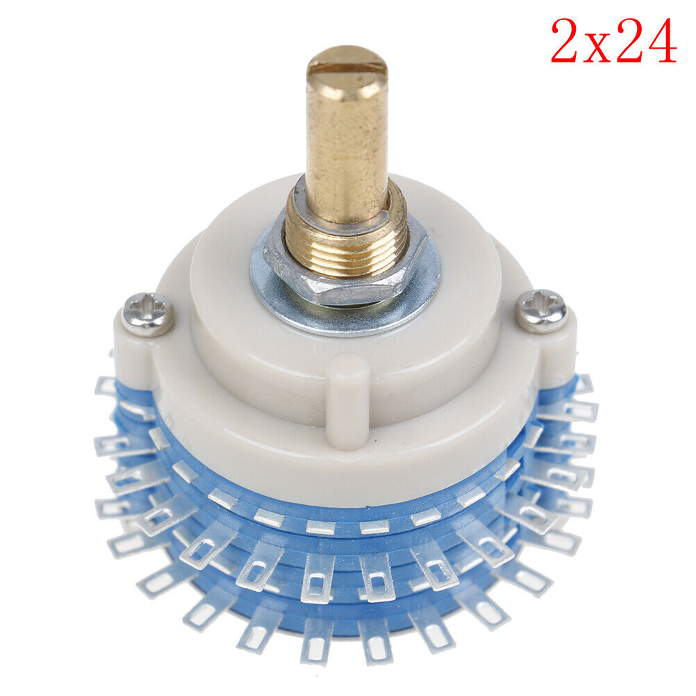2Pole 24step 2x24 rotary switch attenuator volume control DIY pot potentiome  SJ