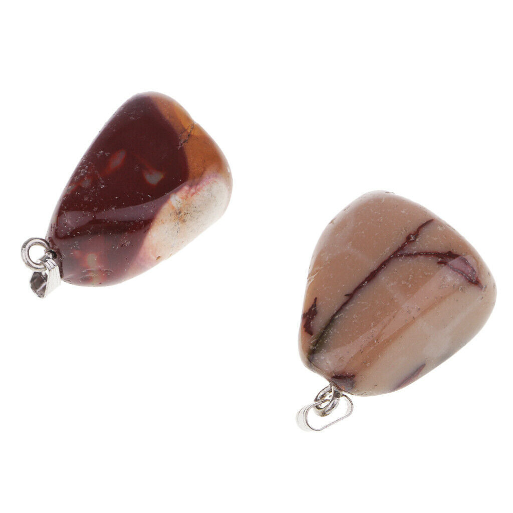 Mineral Polished Stone Pendant Necklace Jewelry Making DIY Unique Yellow