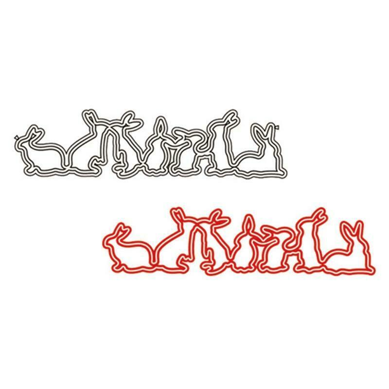 Happy Easter DIY Cutting Dies Stencil DIY Scrapbooking Embossing Paper Card