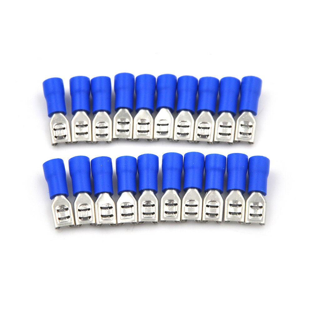 20PCS 0.187" 4.8mm Crimp Terminal Terminator Female Spade Connector Bl.l8