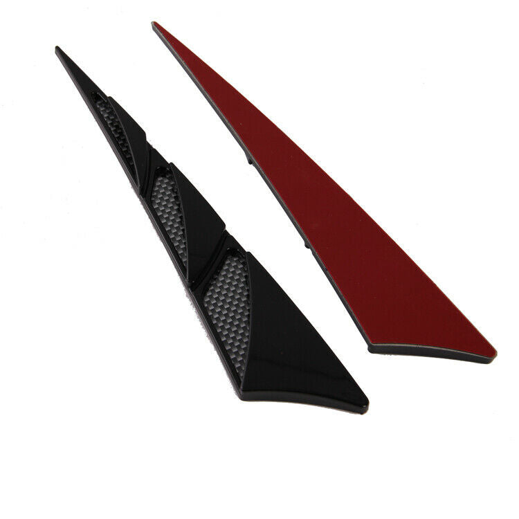 Car Air Vent Flow Intake Scoop Bonnet Cover Fender Side Hood Stricker Decor 2PCS