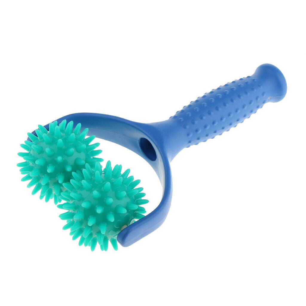 Plastic Y Shape Spiky Massaging Rolling Ball Foot Back Massager Roller