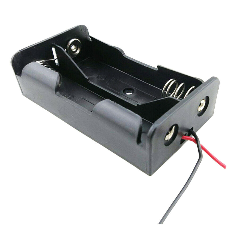 Rubber Wire Battery Holder Case Storage Box for 1x18650 Battery Black