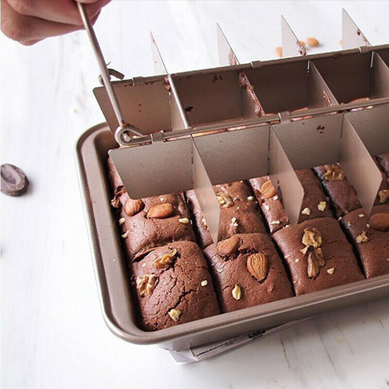 18 Holes Brownie Pan Nonstick Baking Tray Square Cake Mold DIY Baking ToolBDAU
