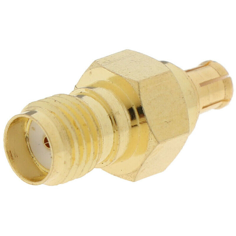 2PCS SMA Female To MCX Male Plug Coaxial Adapter Connector Conver`AU.l8