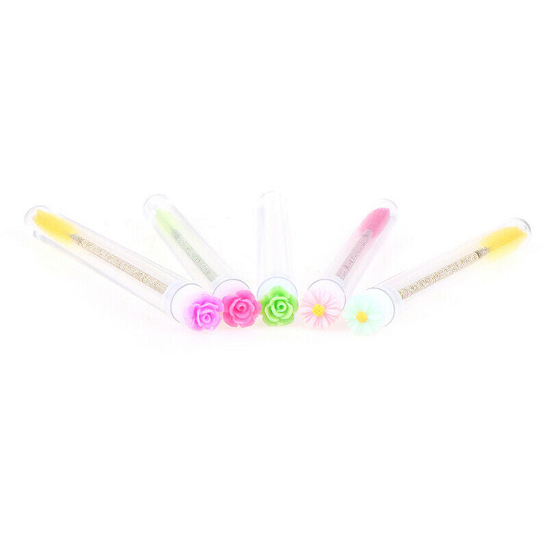 5Pcs Eyebrow Brush Tube Eyelash Replaceable Dust Proof Brush Flower At Bo.l8