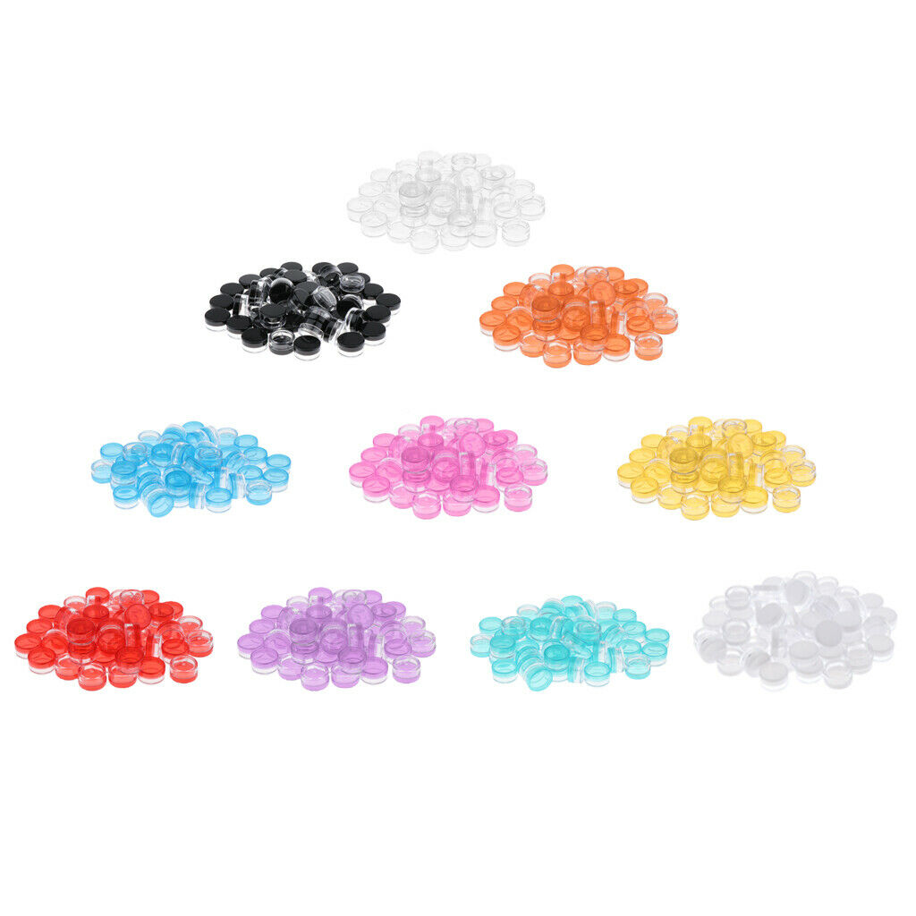 50x Makeup Eyeshadow Jars Pots Portable Powder Lip Balm Cosmetic Case 5g