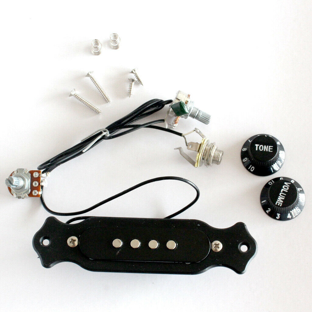 Pickup With   Rotary Knob For 4 Strings E-cigar Box Guitar, Durable And Safe