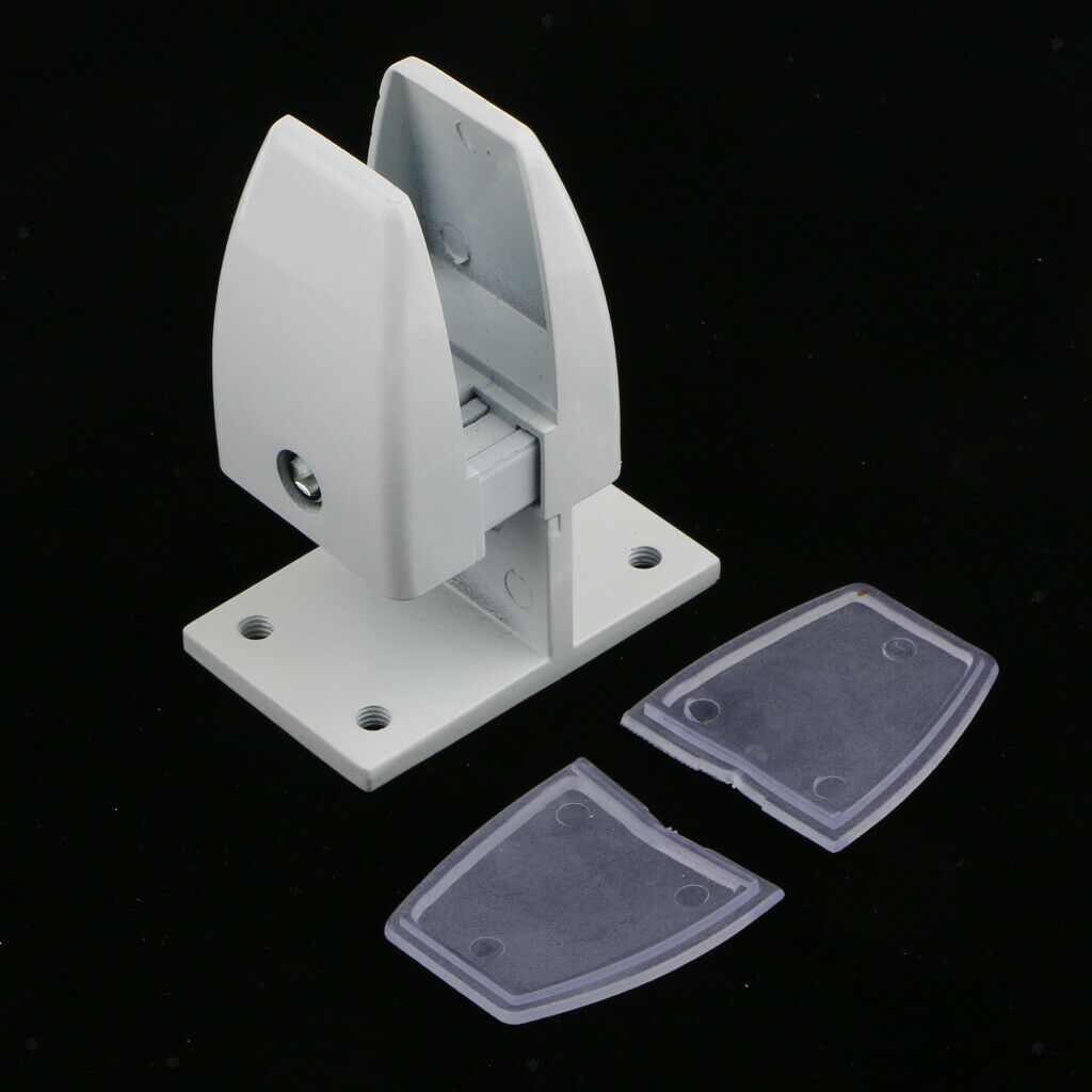 2pack Office Desk Partition Bracket Shelf Privacy Screen Clip Clamp White