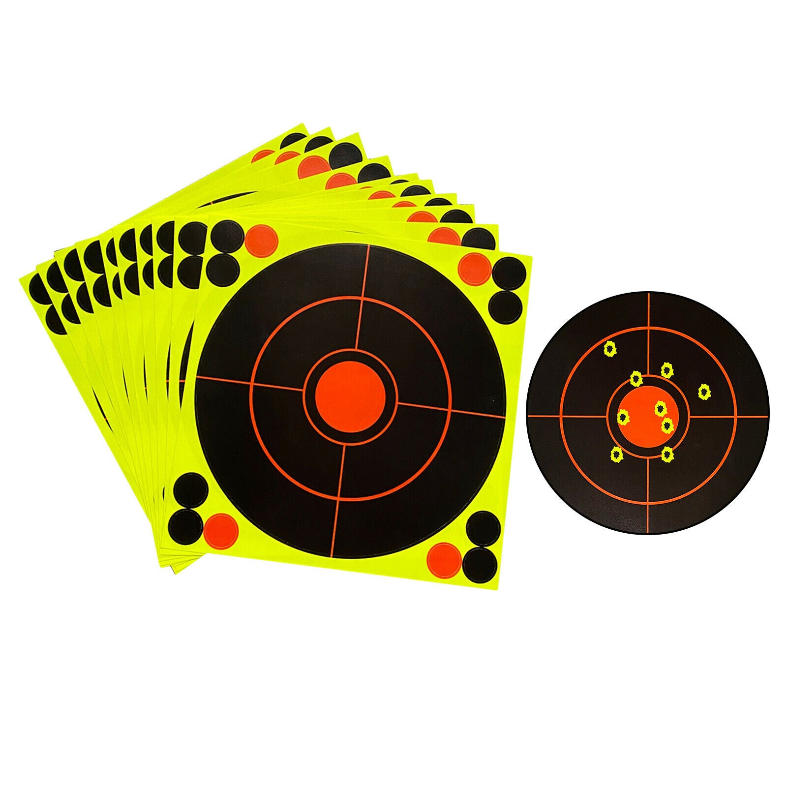 10x Durable Shooting Paper Target Splatter Targets Aim Object Hunt Supplies