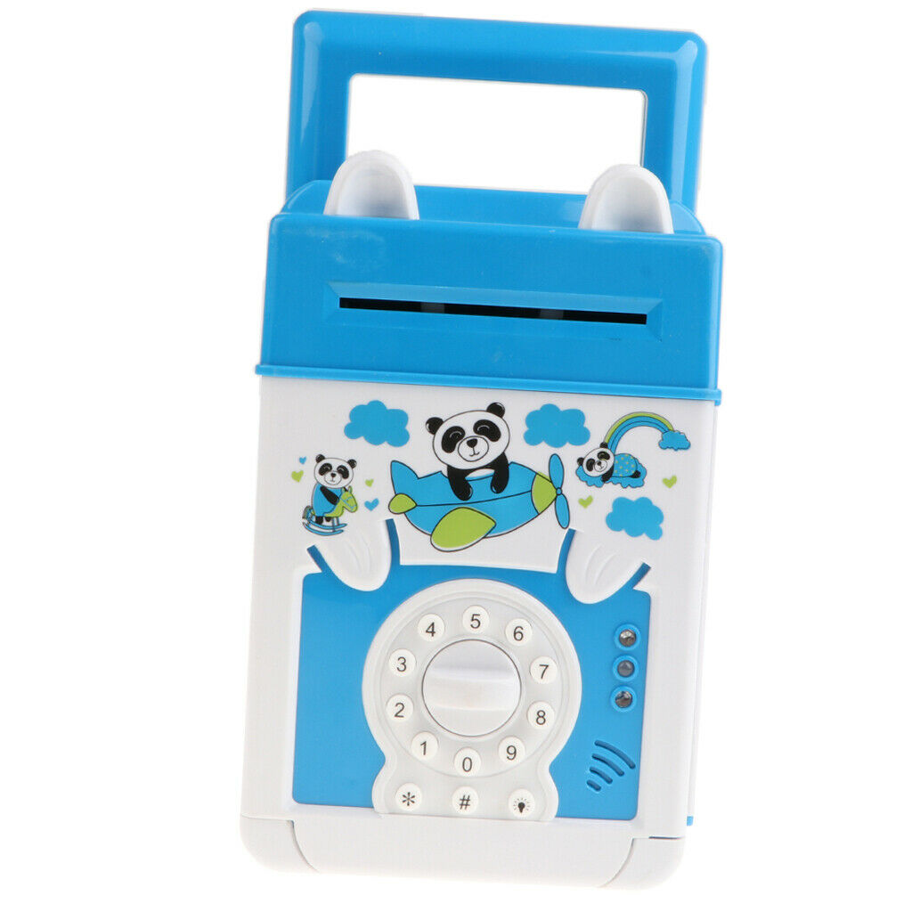 ode Electronic Piggy Banks Mini ATM Money Coin Crash Saving Box w/ Electronic