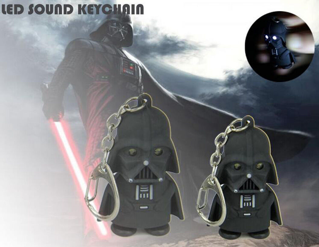 Star Wars Darth Vader Light Up LED With Sound Keyring Keychain Key Chain Gift