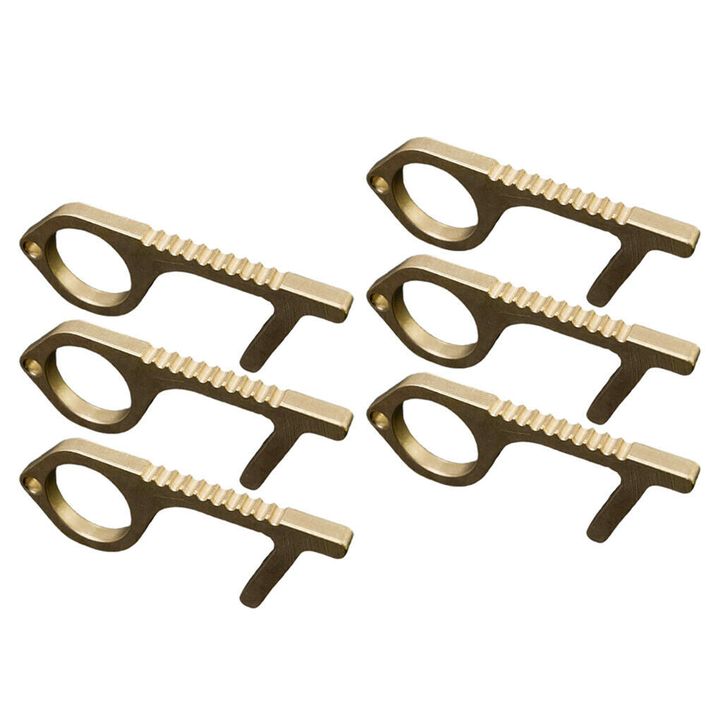 6x Non Contact Portable Safety Door Opener Elevator Handle Key Keychain