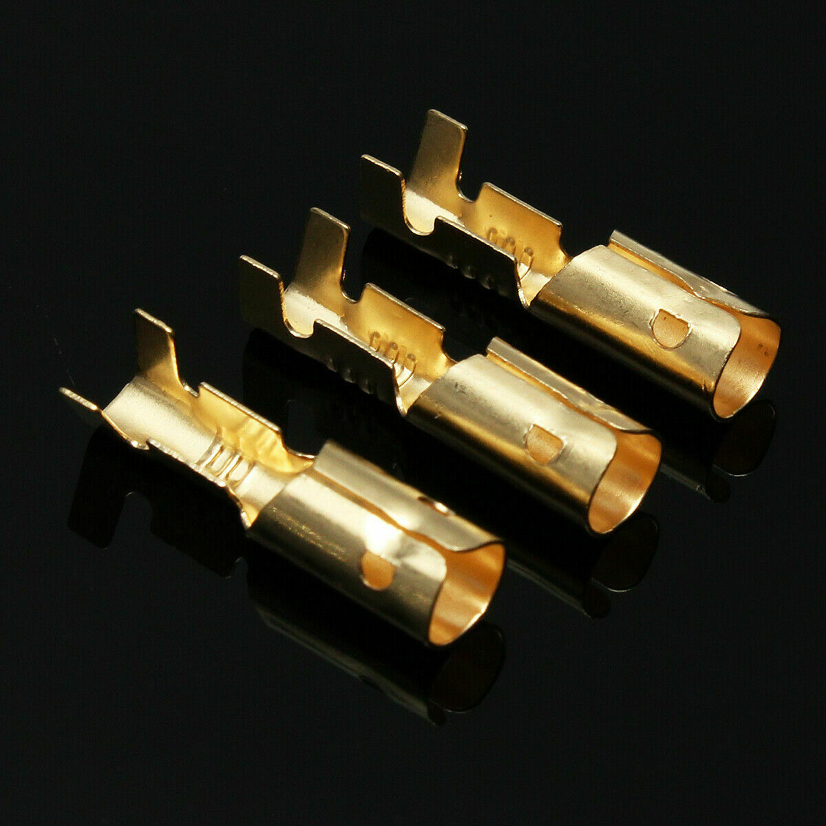 50 Set 3.9mm Motorcycle Brass Bullet Connector Terminal Male & Female With Cover