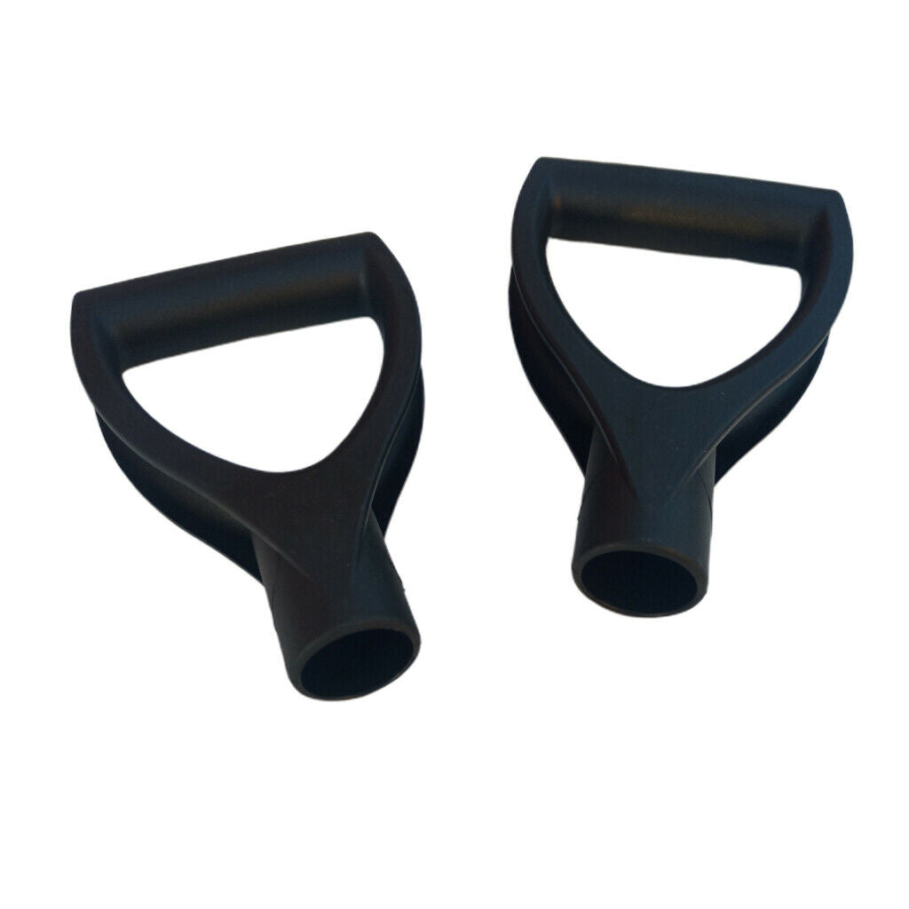 2 x plastic D handle replacement snow shovel D handle for spades / forks