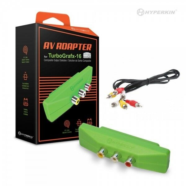 New AV Adapter with cables for TurboGrafx-16 - Hyperkin for NEC Turbo Grafx