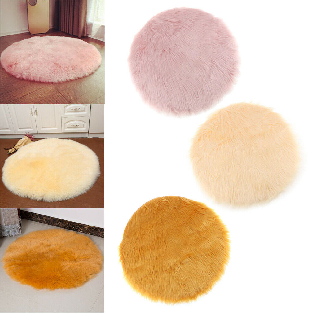 3 Pieces Rug Shaggy Rug Round Area Rugs Floor Mat Home Decor Carpets