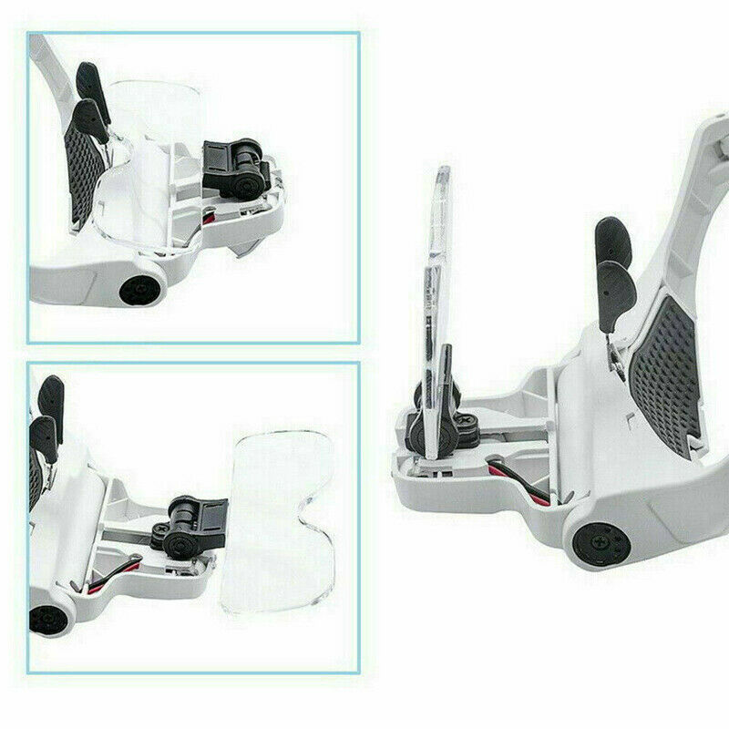 Magnifying Glasses LED Headband w/ Light Hand Free Headset Magnifier Lam Head!