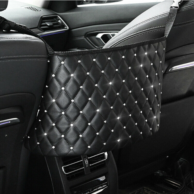 Car PU Storage Organizer Seat Side Bag Holder Multi-functional Pocket Universal