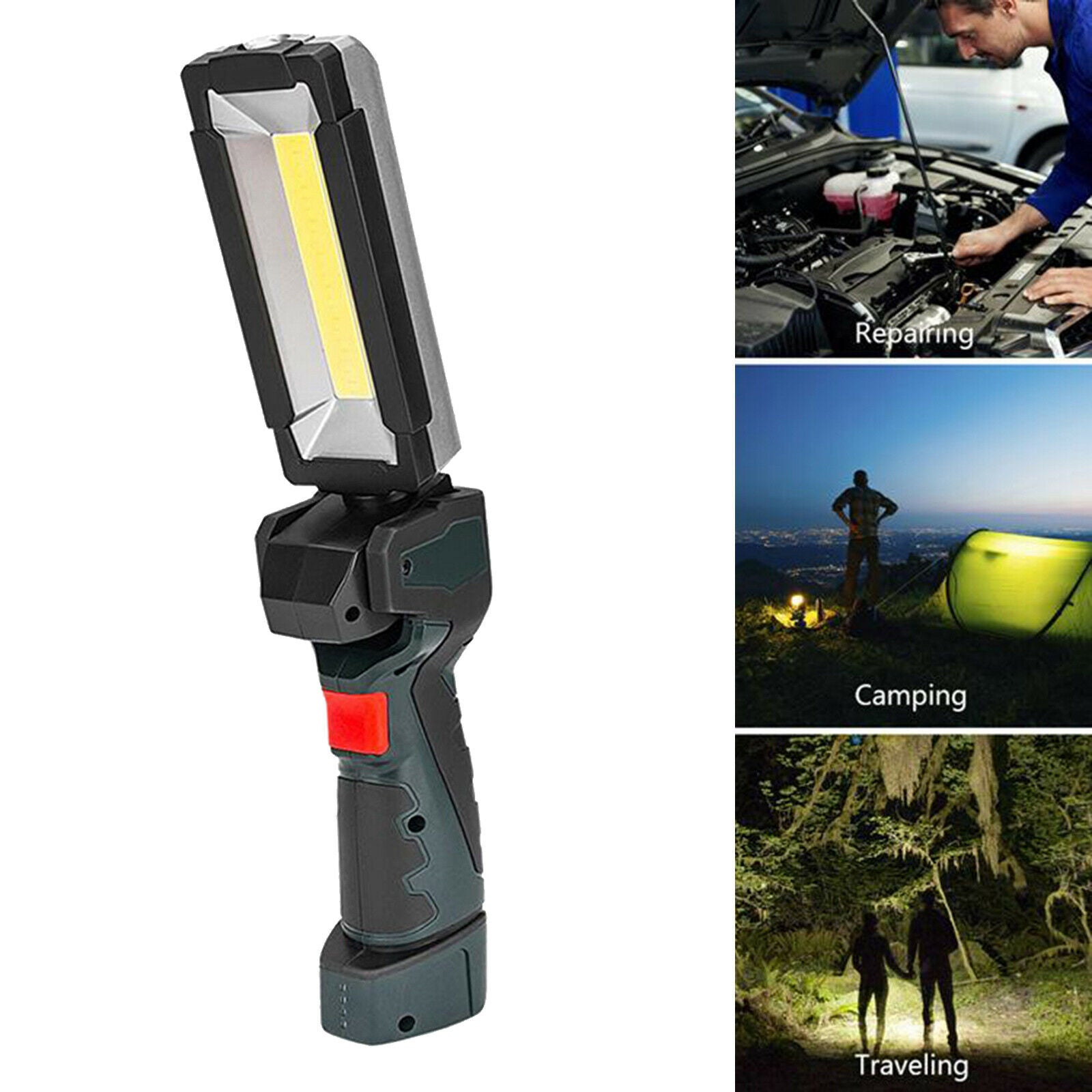 5 Modes COB LED Work Light USB Inspection Lamp Ratating Camping Repairing Lamp