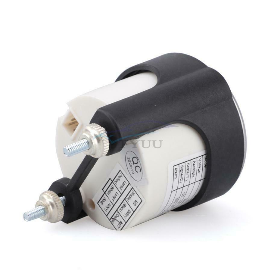 90° LED Waterproof Rustproof PMMA Car Water Temperature Meter Kit For Truck Bus