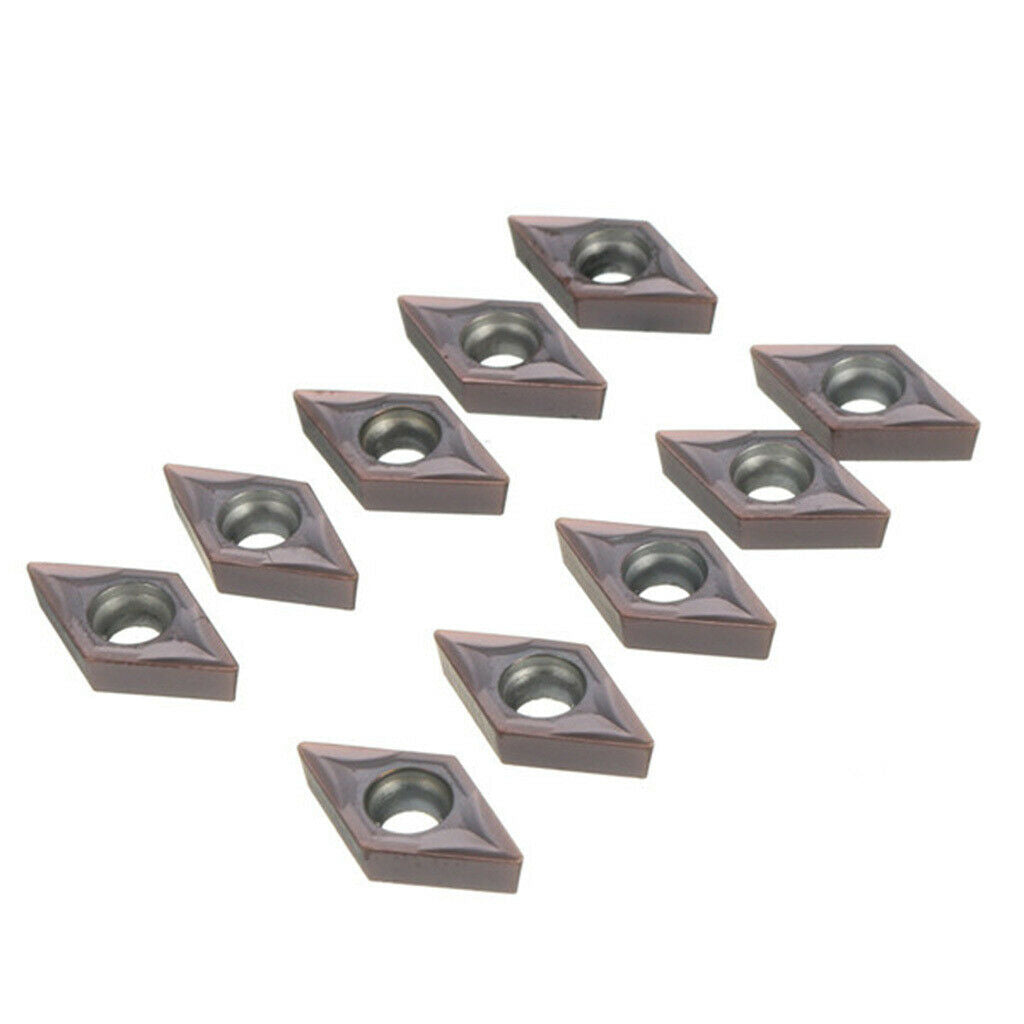 Lathe Turning Tool Boring Bar 150mm+10Pcs DCMT0702 Carbide Inserts Cutter+T8