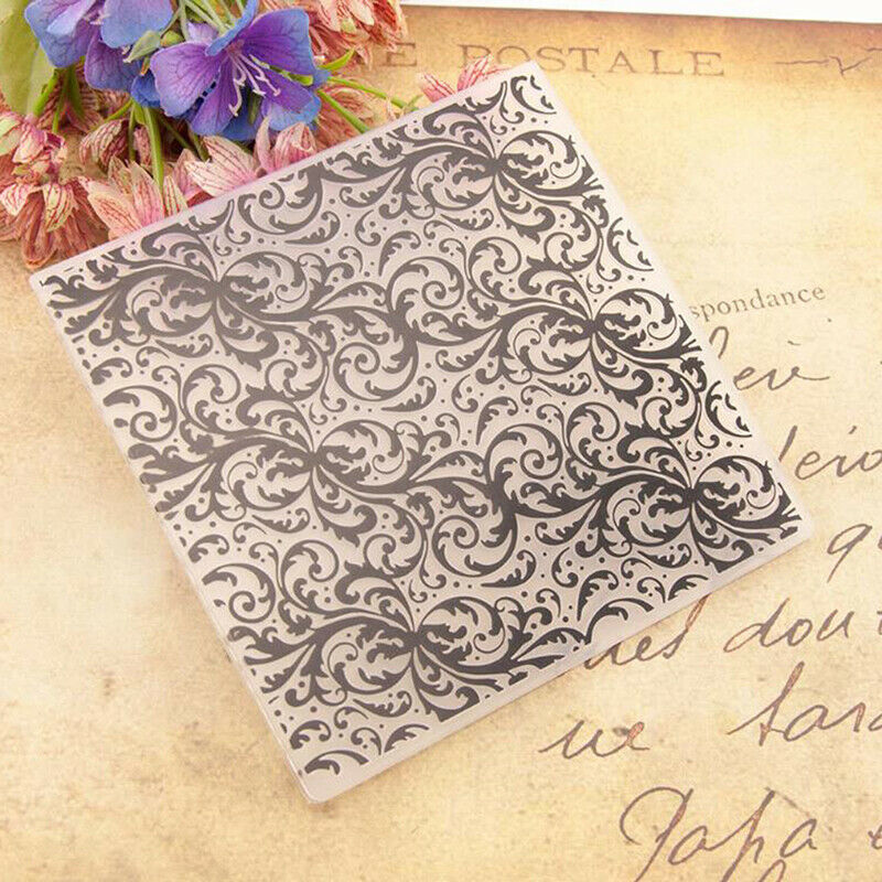 Plastic Embossing Folder For Scrapbooking DIY Photo Album Card 15x15.l8