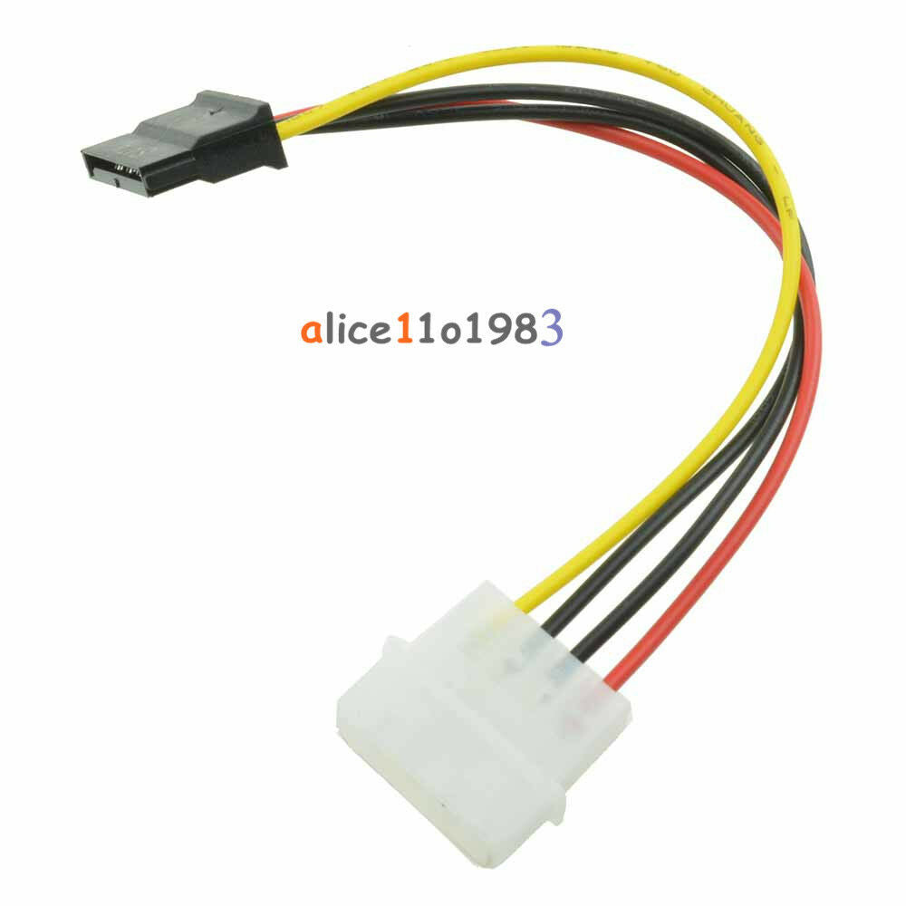 5PCS Male Female 4-pin Power Drive Adapter Cable to Molex IDE SATA 15-pin