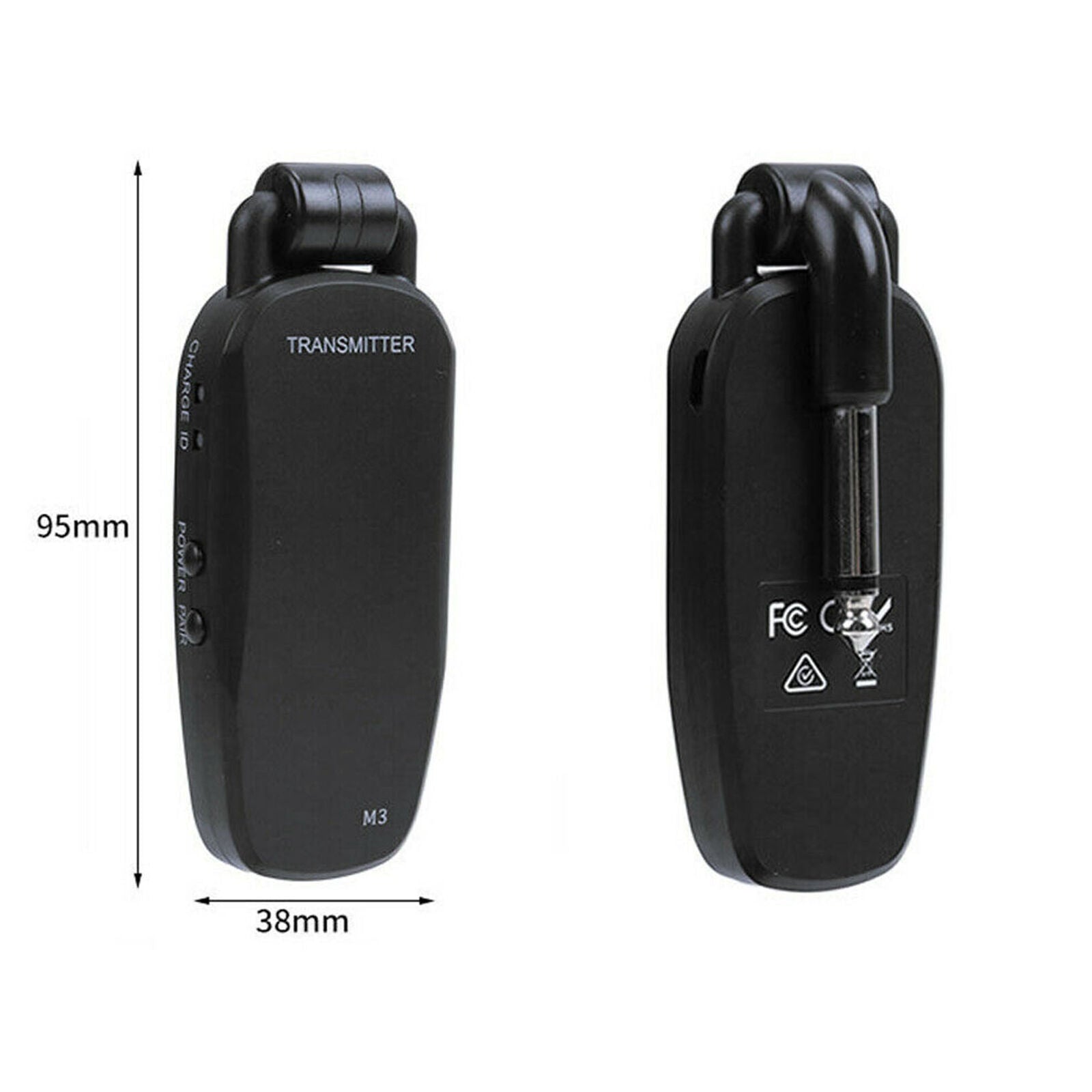 Professional Wireless Guitar Bass Transmitter Receiver System Rechargeable