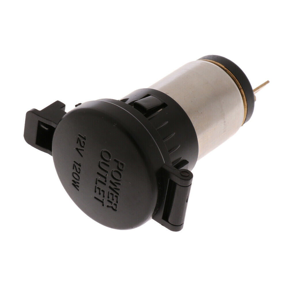 Durable 12V 120W Motorcycle Car Cigarette Lighter Socket Plug