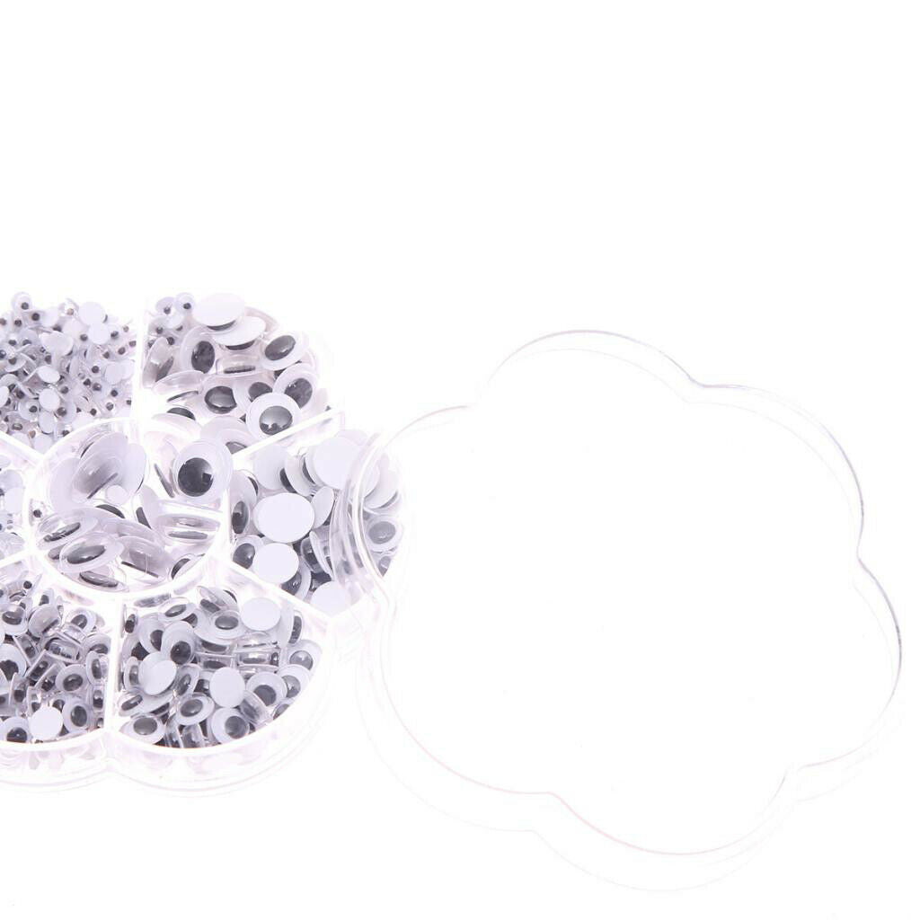 710x Mixed Size Self Adhesive Wiggle Googly Eyes for DIY Craft Handmade Toys