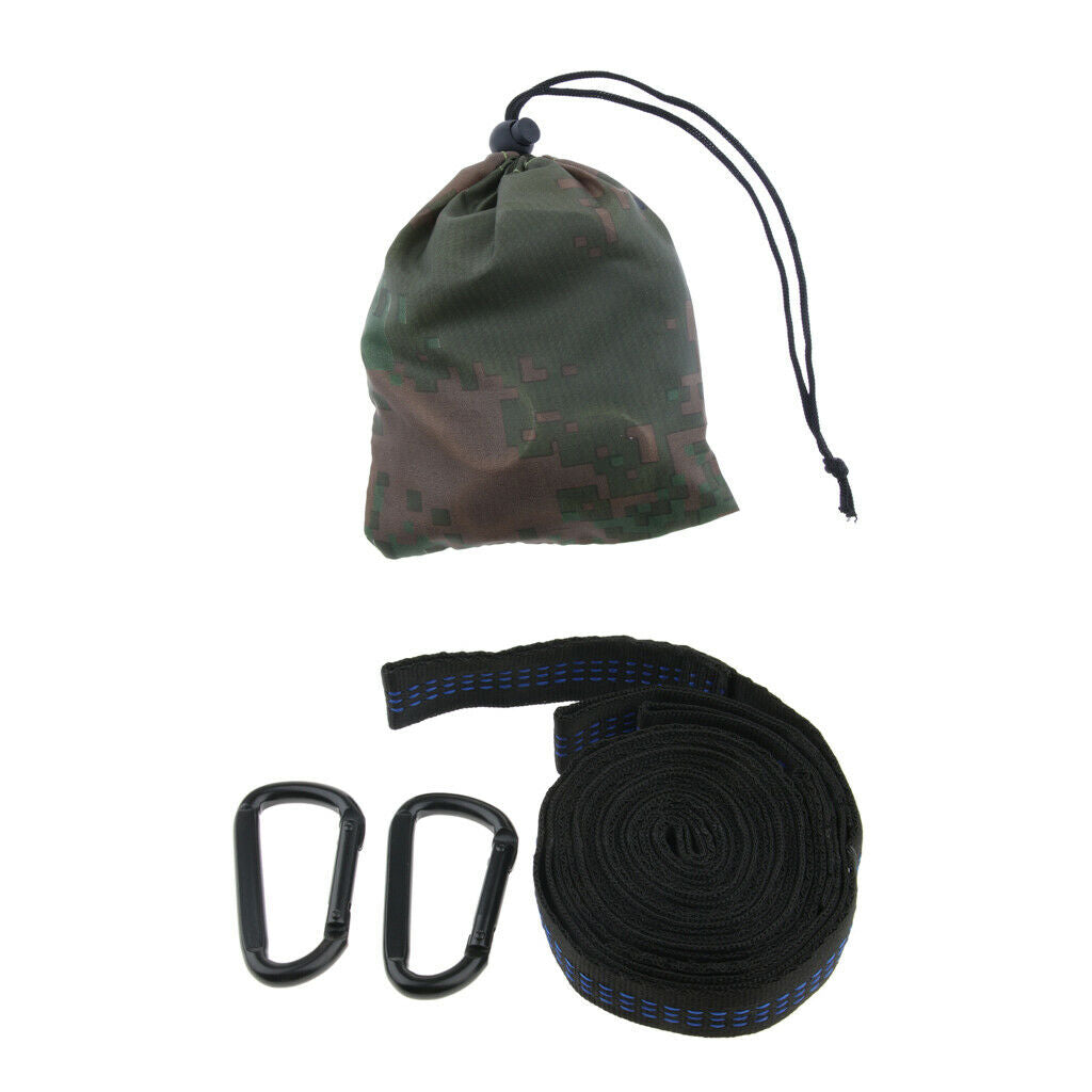 Hammock Hanging Straps Set 2 X Straps With 2 X Carabiners