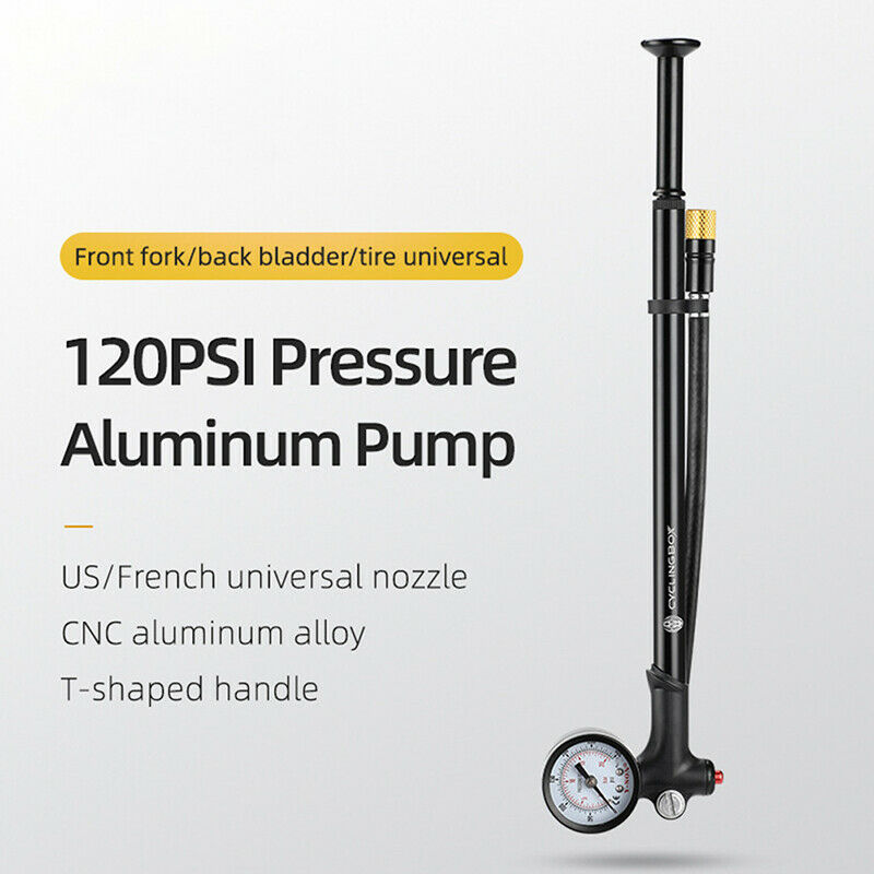 Portable High-pressure Bike Air Pump with Gauge for Fork Rear Suspension Sh Tt