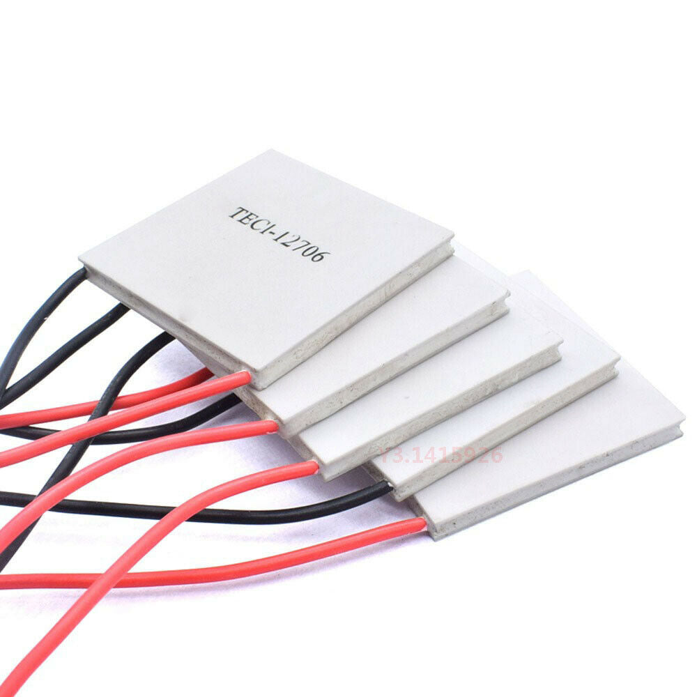 5Pcs TEC1-12706 Heatsink Thermoelectric Cooler Cooling Peltier Plate Module