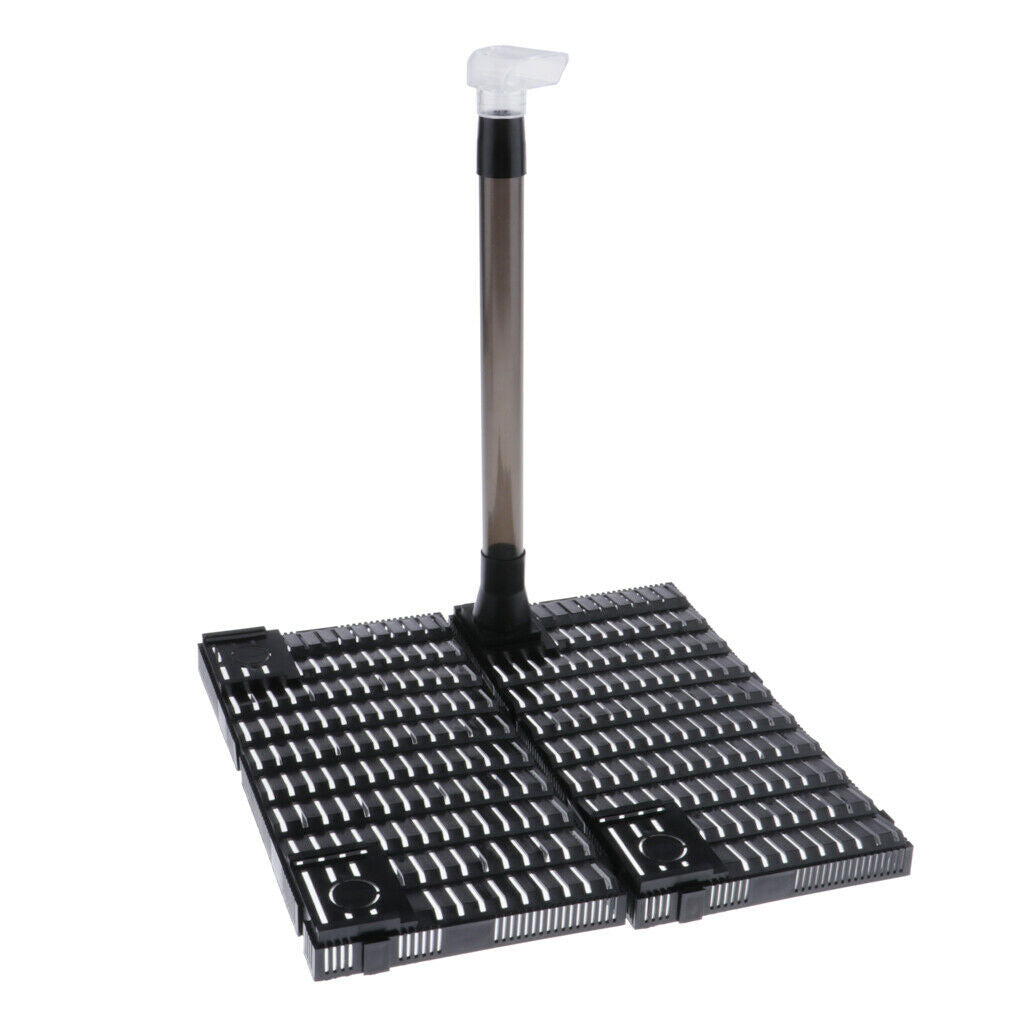 Fish Tank Plastic Filter Board Plate Aquarium Filteration System Board Black