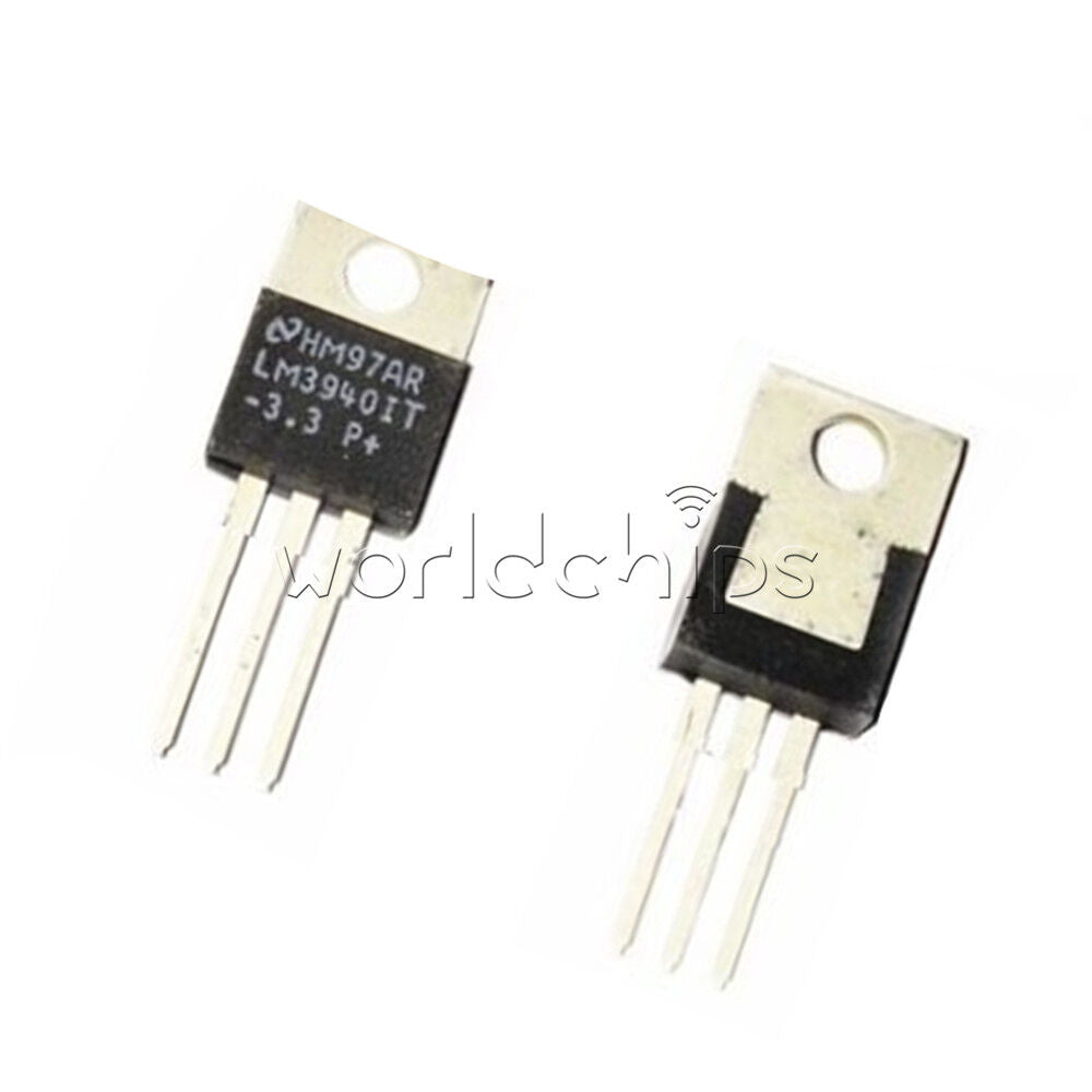 5PCS LM3940IT-3.3 LM3940IT IC REG LDO 3.3V 1A TO220 NEW