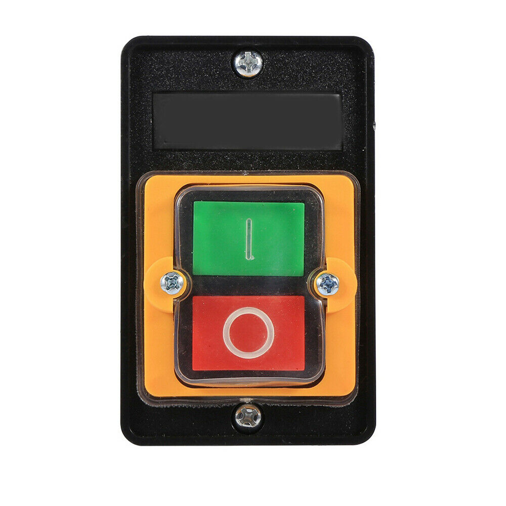 Motor Drill Switch Push Button for 10A 380V ON/OFF Water Proof Machine Black NEW