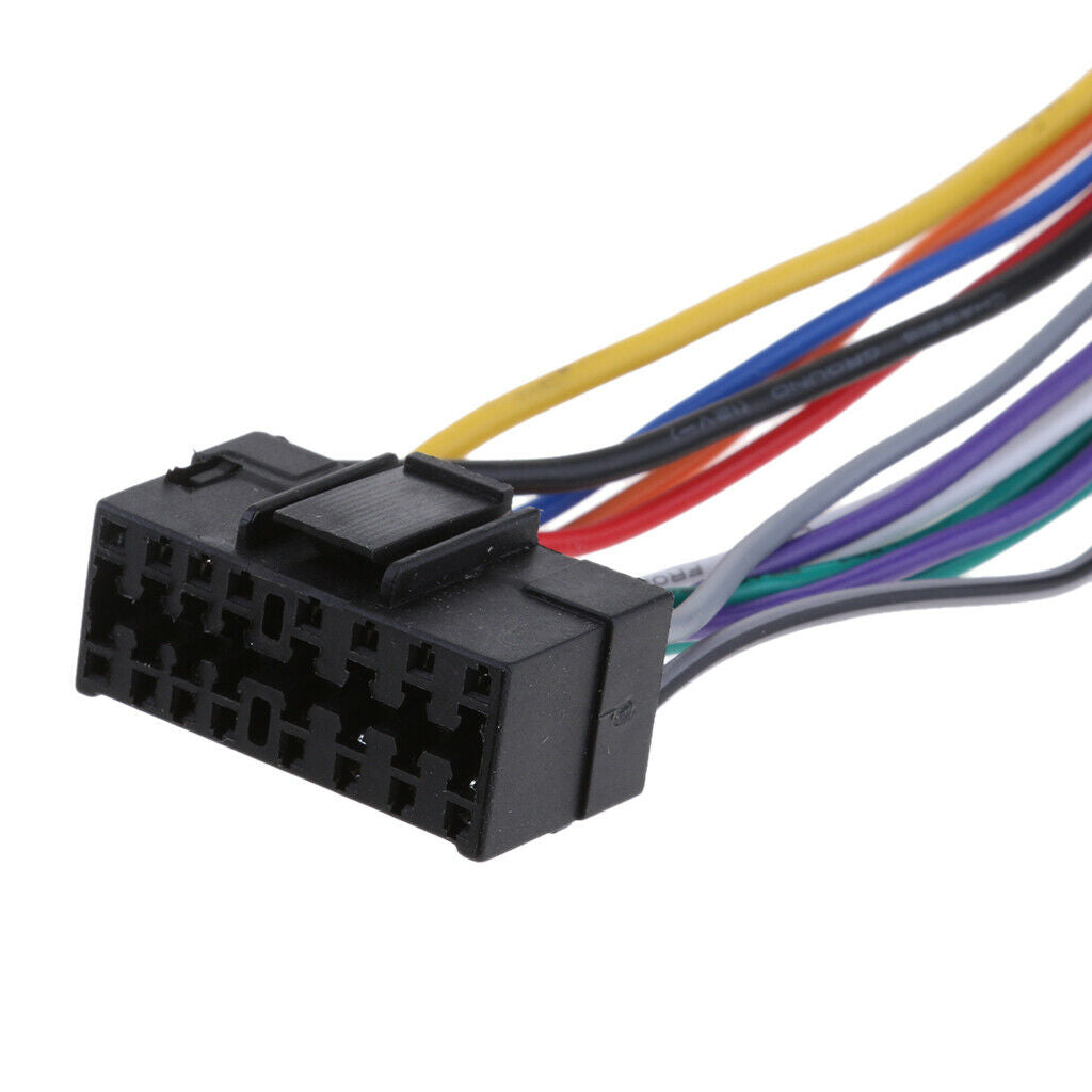 16-pin Car Radio Sound ISO Lead Wire Harness Connectors For JVC
