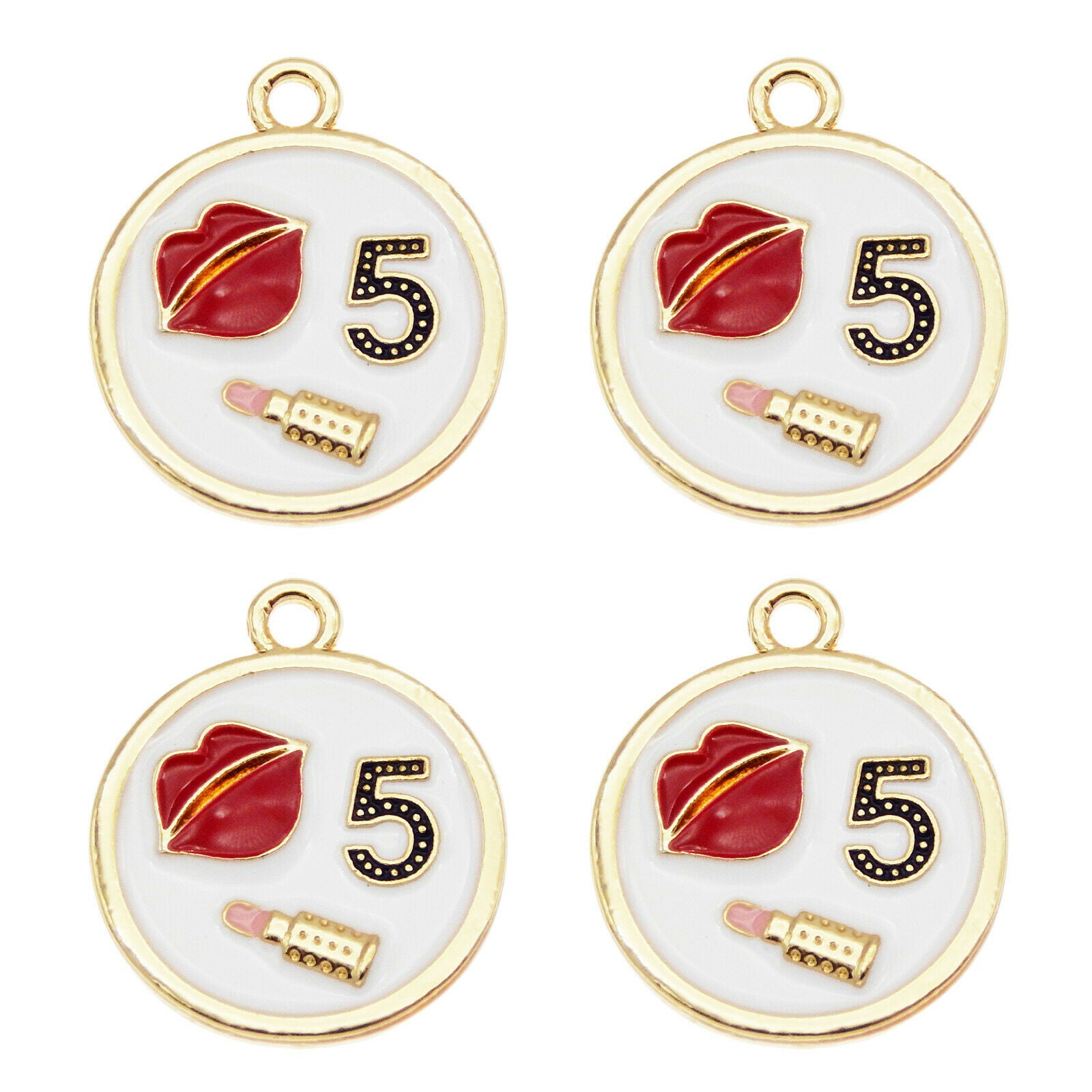 12 pcs Dressup Tag Alloy Charm Enamel Bracelet Earring Pendant Findings 21*18mm