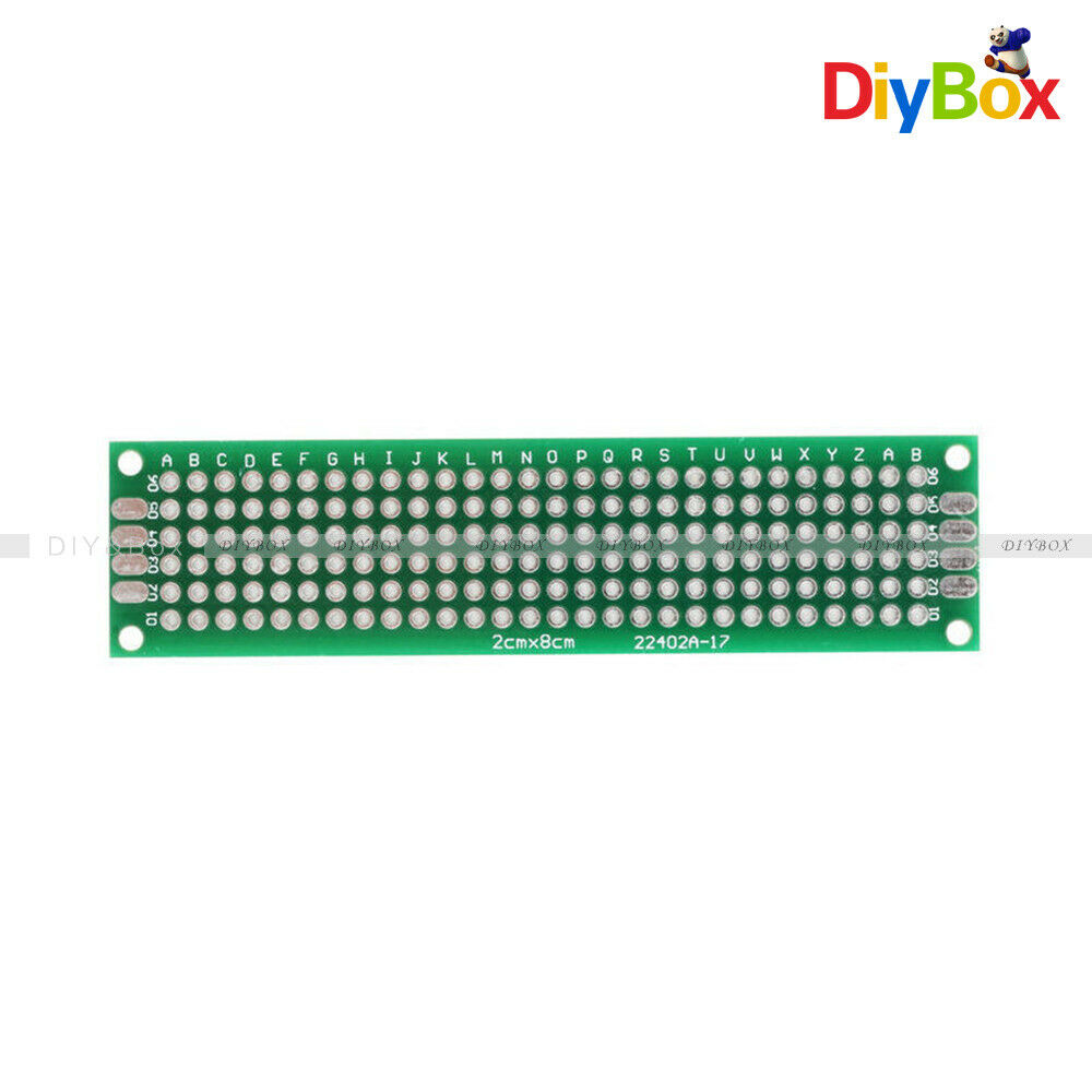 [20PCS] Double Side Prototype PCB Bread board Tinned Universal FR4 20mmx80mm