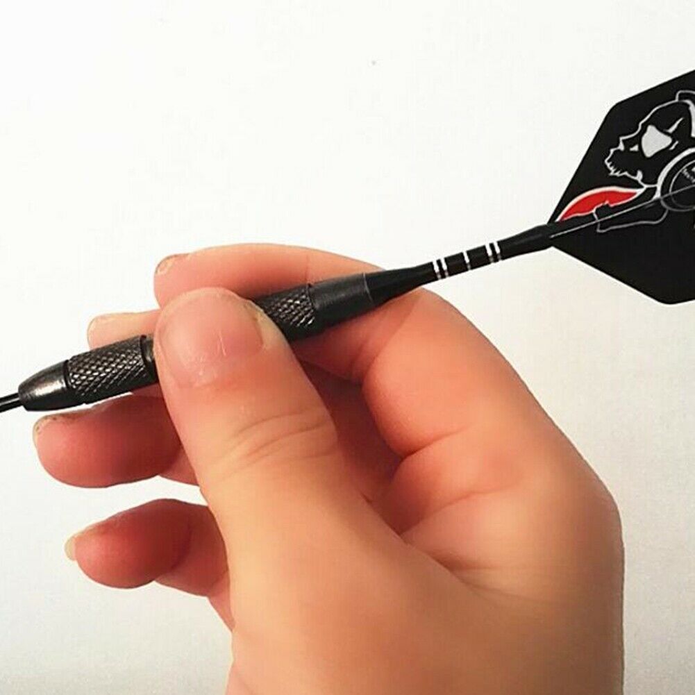 3pcs Professional Aluminum Black Steel Tip Soft Darts Set With Dart Flights 23g