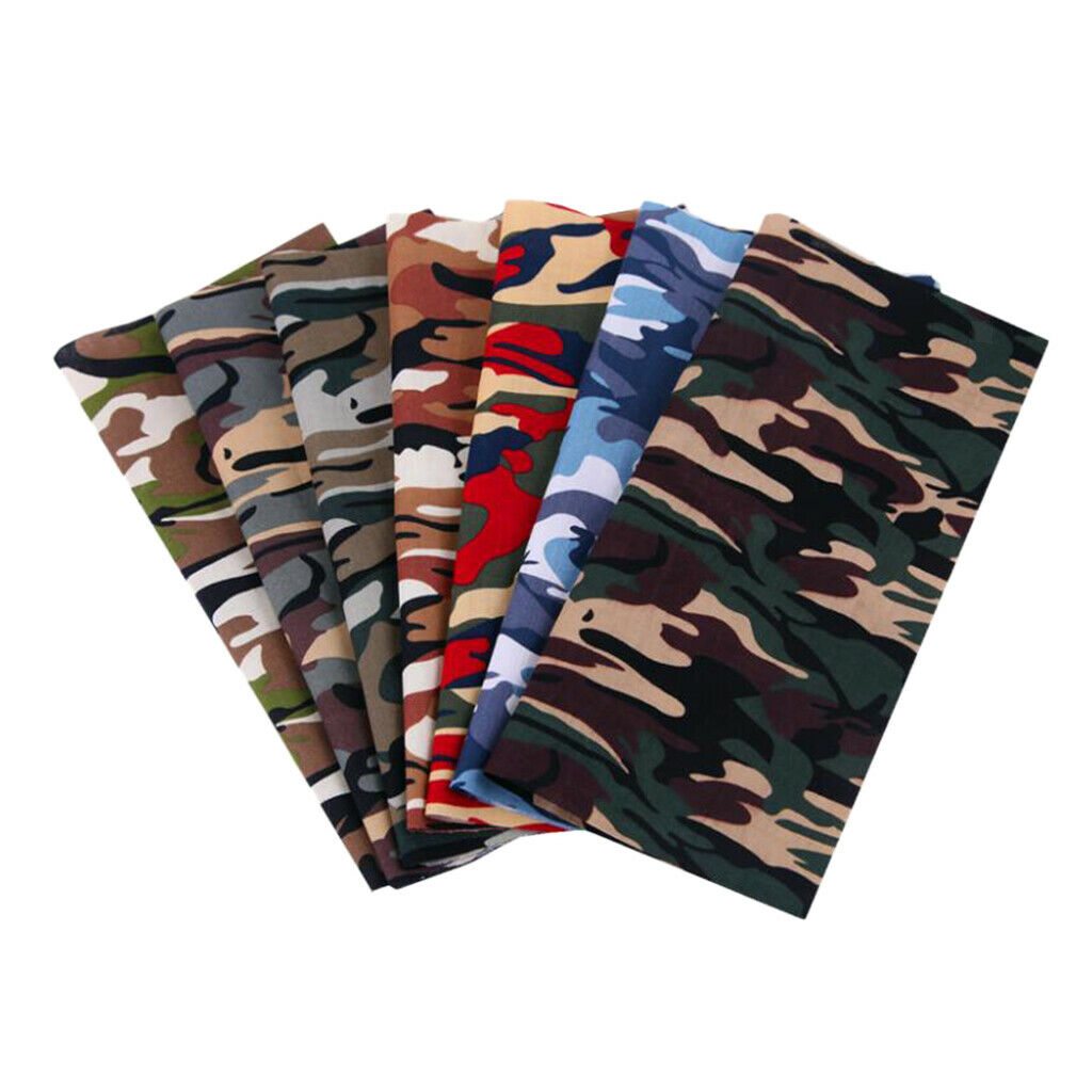 7Pcs 10x10" Cotton Blend Clothes Precut Fabric Bundle Scraps for Patchwork