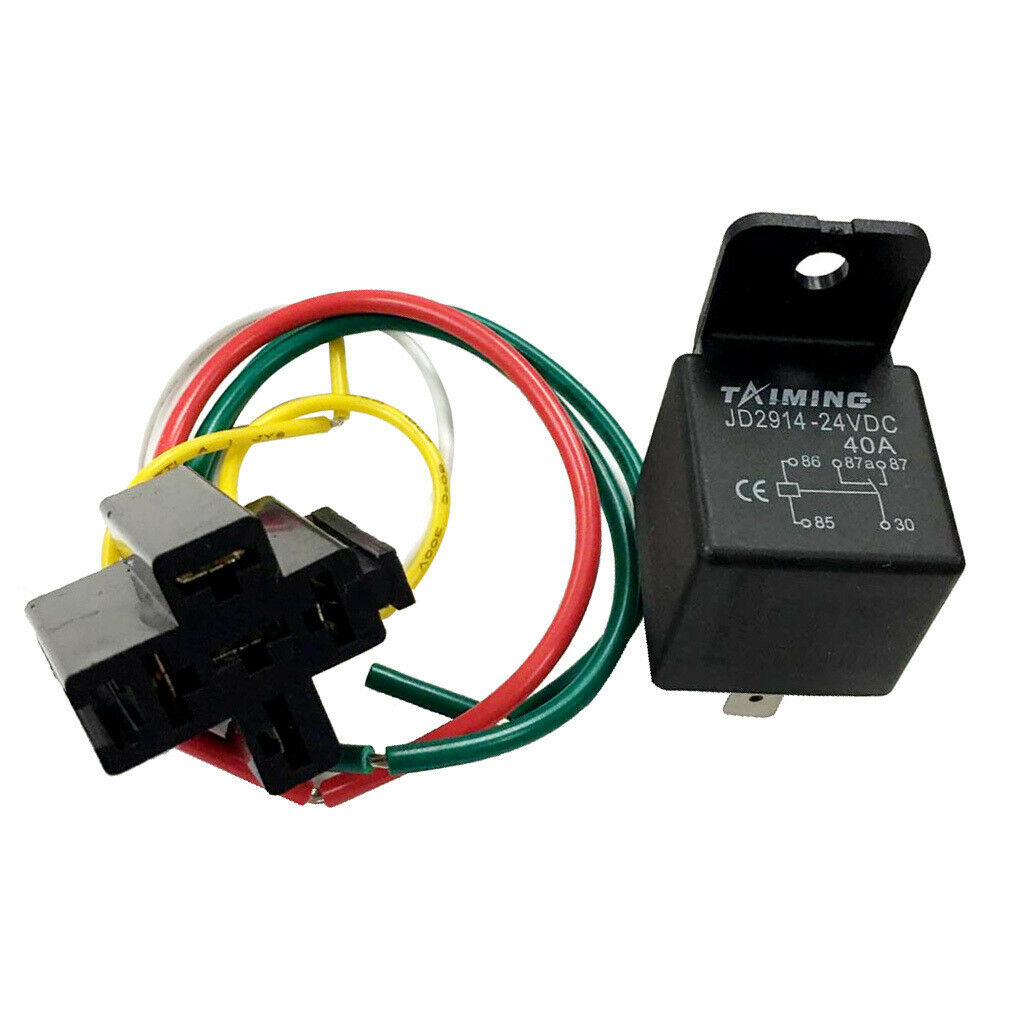 24V / 40A SPDT Relay Normally Opens Switch Relay With 5 Wires For Truck Car