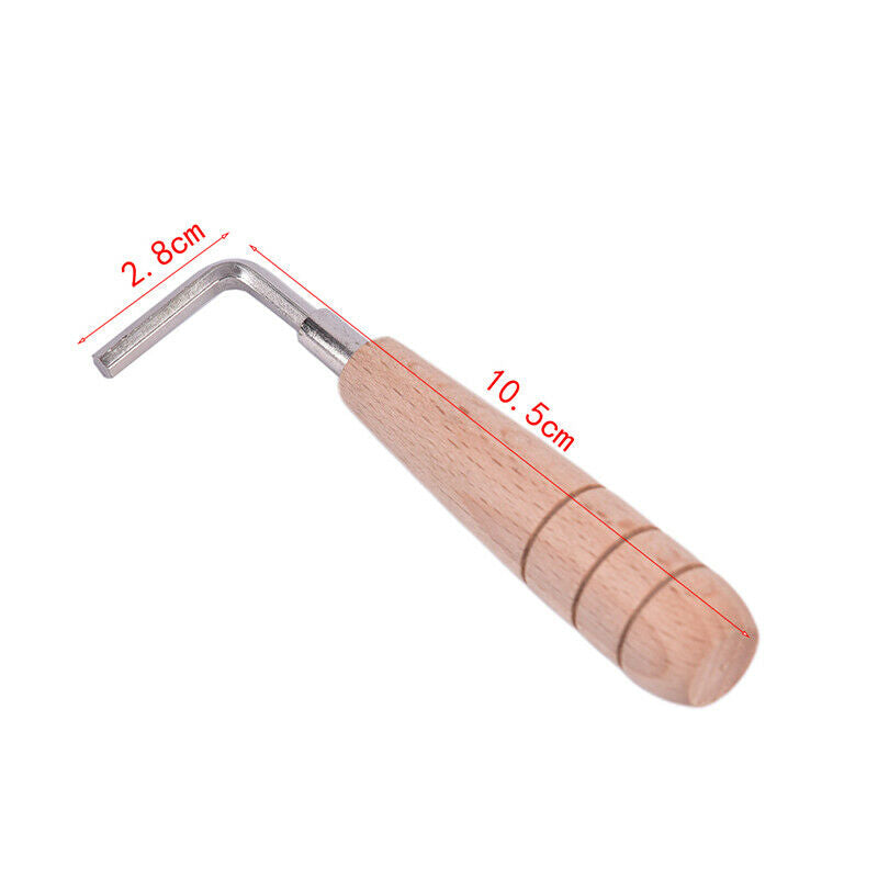 1PC Guitar Neck Wrench Key Wooden Handle Mandolin Ukulele Luthier Tool.l8
