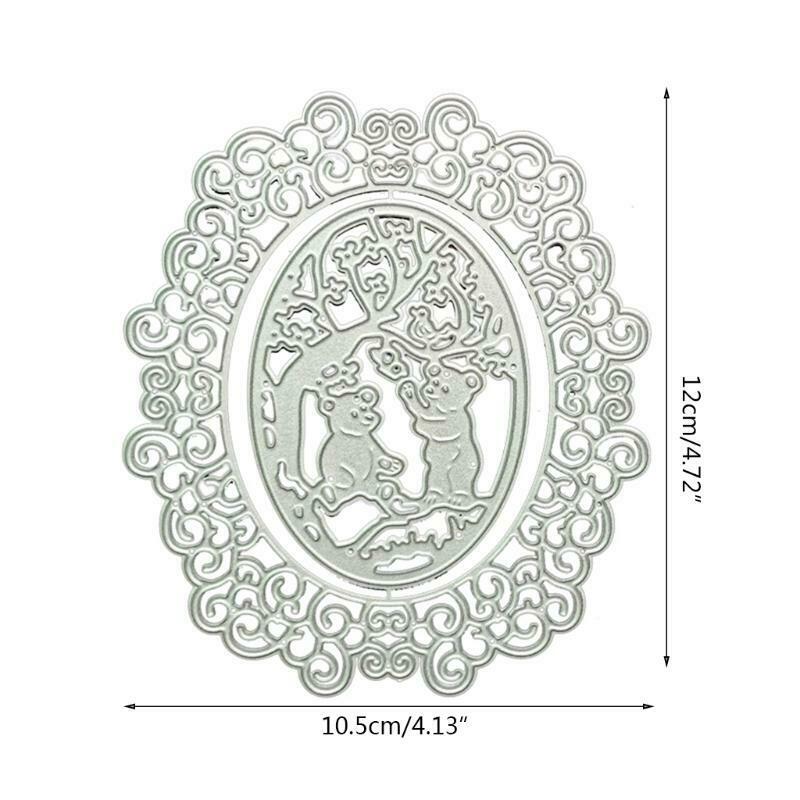 Bear Tree Metal Cutting Dies Stencil DIY Scrapbooking Album Paper Card Template