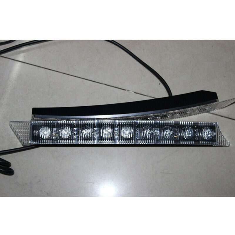 2PCS Car SUV 9 LED Daytime Running Lights Flashing Lamp Strip with Turn Signal