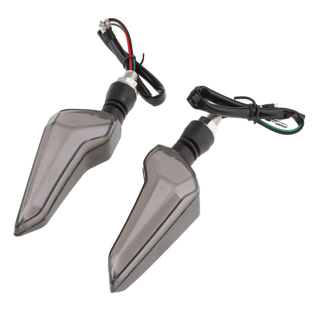 12V LED Universal Motorcycle Turning Signal Lamp Flash Light Yellow+White
