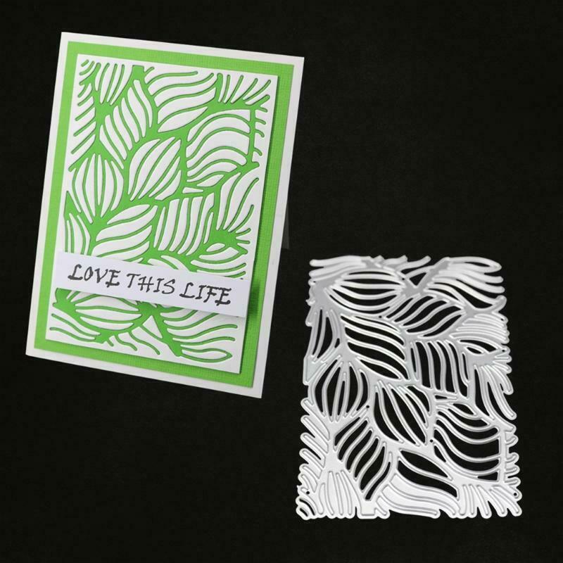 Leaf Frame Metal Cutting Dies Stencil Scrapbooking DIY Album Stamp Paper Emboss