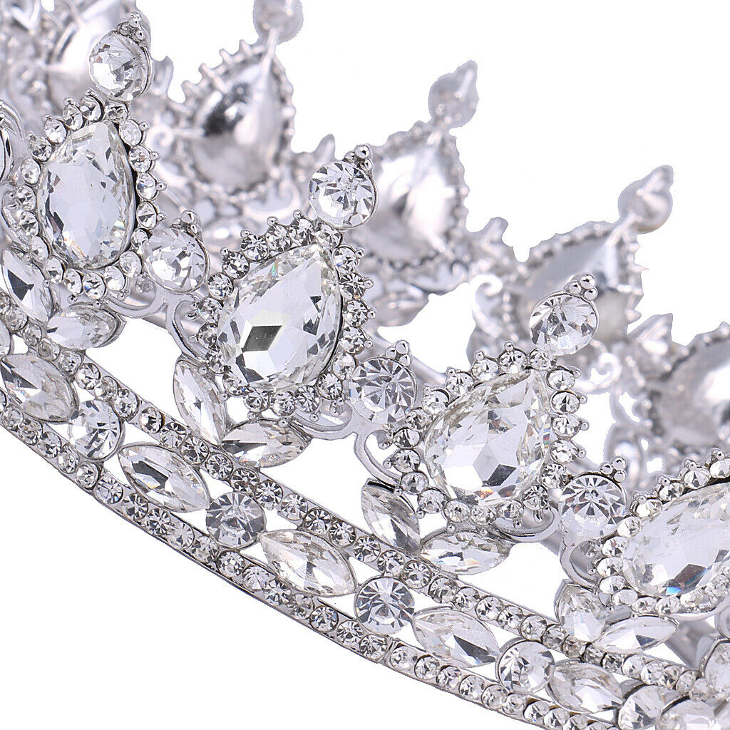 Sparking Full Crystal Wedding Bridal Hair Tiara Crown Headband Hair Jewelry