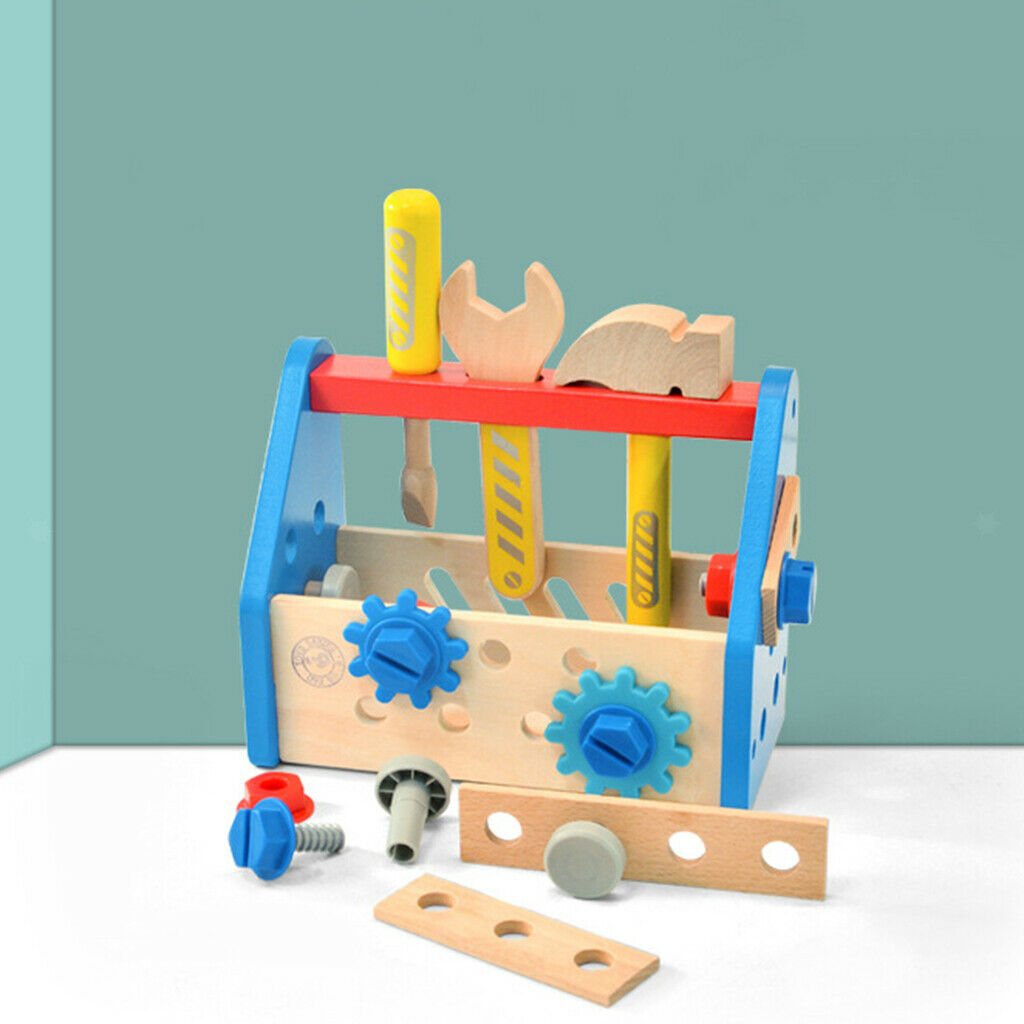 Realistic Take-Along Tool Kit Learning Repair Toolbox Pretend Play Toys